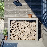 vidaXL Vedställ 100x40x80 cm rostfritt stål