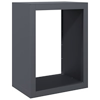 vidaXL Vedställ antracit 60x40x80 cm stål