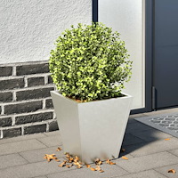 vidaXL Trädgårdskruka 30x30x30 cm rostfritt stål