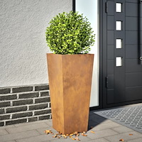 vidaXL Planteringskärl för trädgård 35x35x75 cm väderbeständigt stål