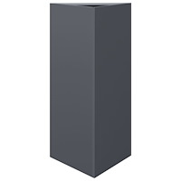 vidaXL Odlingslådor 2 st antracit triangulär 40x34,5x70 cm stål