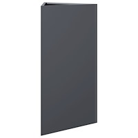 vidaXL Odlingslådor 2 st antracit triangulär 40x34,5x70 cm stål