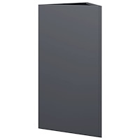 vidaXL Odlingslådor 2 st antracit triangulär 40x34,5x70 cm stål