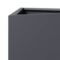 vidaXL Odlingslådor 2 st antracit triangulär 40x34,5x70 cm stål