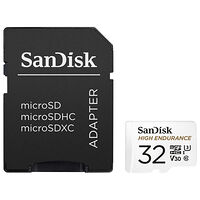 SANDISK MicroSDHC 32GB High Endurance med adapter