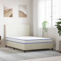 vidaXL Memoryskummadrass vit 140x190x17 cm mjuk