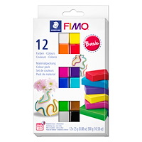 Staedtler A/S FIMO modellera, 12 färger