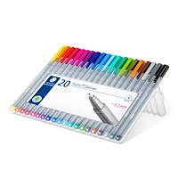 Staedtler A/S Fiberpenna, fineliner triplus, 20 färger
