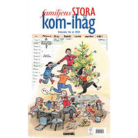 Bokförlaget Semic Familjens STORA kom-ihåg-kalender 2025 (bok, spiral)