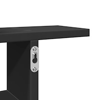 vidaXL Vägghyllor 2 st svart 38x12x38 cm konstruerat trä