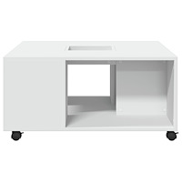 vidaXL Soffbord vit 80x80x40 cm konstruerat trä