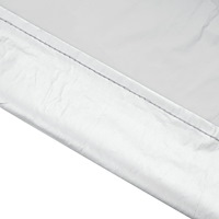 vidaXL Toppkapell för bil med krokar silver XL