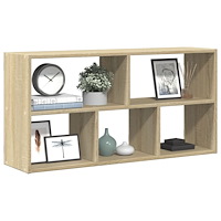 vidaXL Vägghylla sonoma-ek 100x25x50 cm konstruerat trä