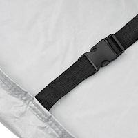 vidaXL Bilöverdrag för Sedan med spännband silver M PEVA heltäckande