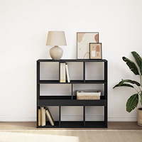 vidaXL Bokhylla/Rumsavdelare svart 100x33x94,5 cm