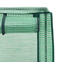 vidaXL Odlingslåda med växthusöverdrag rottinglook 160x40x138 cm