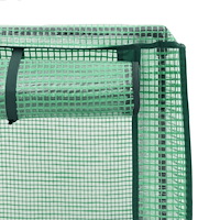 vidaXL Odlingslåda med växthusöverdrag rottinglook 40x40x140 cm