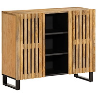 vidaXL Skänk 90x34x75 cm massivt grovt mangoträ