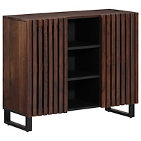 vidaXL Skänk brun 90x34x75 cm massivt mangoträ