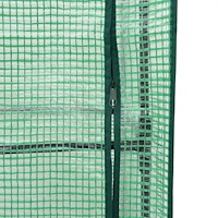 vidaXL Odlingslåda med växthusöverdrag rottinglook 40x40x123 cm