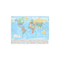 HarperCollins Publishers Collins World Wall Paper Map