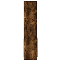 vidaXL Högskåp rökfärgad ek 92x33x140 cm konstruerat trä