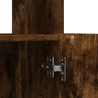 vidaXL Högskåp rökfärgad ek 92x33x140 cm konstruerat trä