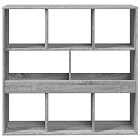 vidaXL Rumsavdelare grå sonoma 100x33x94,5 cm konstruerat trä