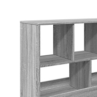 vidaXL Rumsavdelare grå sonoma 100x33x94,5 cm konstruerat trä