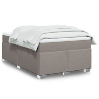 vidaXL Ramsäng med madrass taupe 120x190 cm tyg