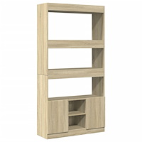 vidaXL Högskåp sonoma-ek 92x33x180 cm konstruerat trä