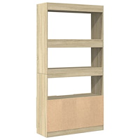 vidaXL Högskåp sonoma-ek 92x33x180 cm konstruerat trä