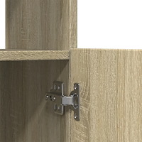 vidaXL Högskåp sonoma-ek 92x33x180 cm konstruerat trä