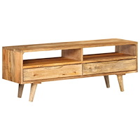 vidaXL Tv-bänk 110x30x41 cm massivt mangoträ