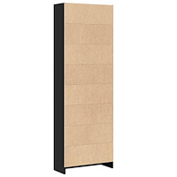 vidaXL Bokhylla svart 60x24x176 cm konstruerat trä