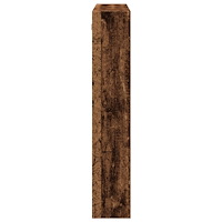 vidaXL Väggskåp gammalt trä 80x15x80 cm konstruerat trä