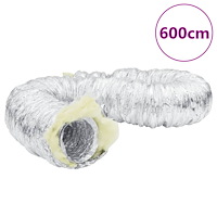 vidaXL Ventilationskanal isolerad aluminium 6 m Ø10 cm