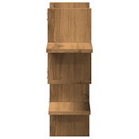 vidaXL Vägghylla ek 124,5x18x60,5 cm konstruerat trä