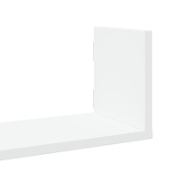 vidaXL Vägghyllor 3 st vit 80x18x18 cm konstruerat trä