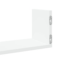 vidaXL Vägghyllor 3 st vit 80x18x18 cm konstruerat trä