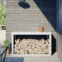 vidaXL Vedställ vit 100x40x60 cm stål