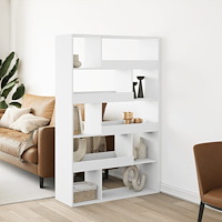 vidaXL Bokhylla vit 100x33x156,5 cm konstruerat trä