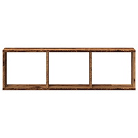 vidaXL Väggskåp 100x16x30 cm åldrat trä konstruerat trä