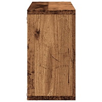 vidaXL Väggskåp 100x16x30 cm åldrat trä konstruerat trä