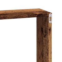 vidaXL Väggskåp 100x16x30 cm åldrat trä konstruerat trä