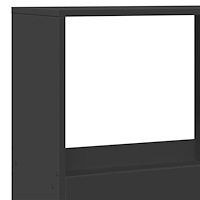 vidaXL Rumsavdelare svart 100x33x175 cm konstruerat trä