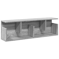 vidaXL Väggskåp 100x20x30 cm grå sonoma konstruerat trä