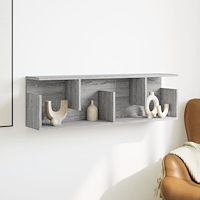 vidaXL Väggskåp 100x20x30 cm grå sonoma konstruerat trä