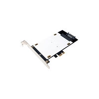 2direct LogiLink HDD/SSD Hybrid PCI-Express Card - kontrollerkort - SATA 6Gb/s / mSATA - PCIe 2.0 x1