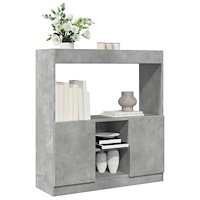 vidaXL Högskåp betonggrå 92x33x100 cm konstruerat trä